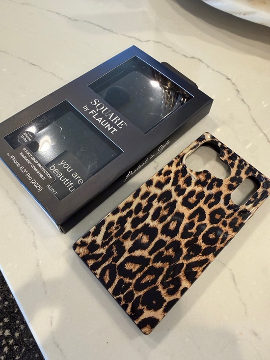 Flaunt Other - Square by Flaunt Leopard Print iPhone 17 Pro Case - Brown